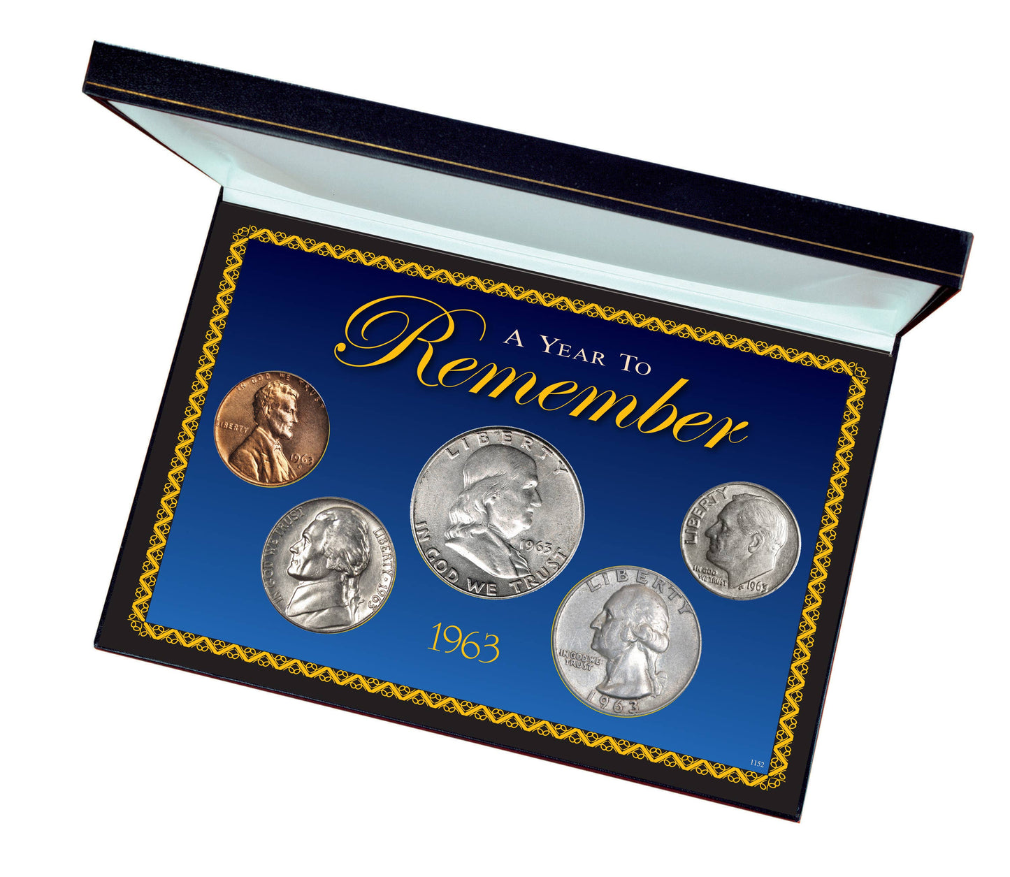 1963 Time Capsule Coin Collection | Half Dollar, Quarter, Dime, Nickel and Penny Set - Titan Treasure Trove