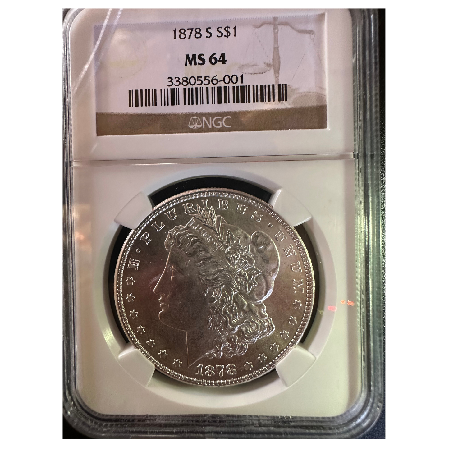 1878-S Morgan Silver Dollar - NGC MS 64 - Titan Treasure Trove