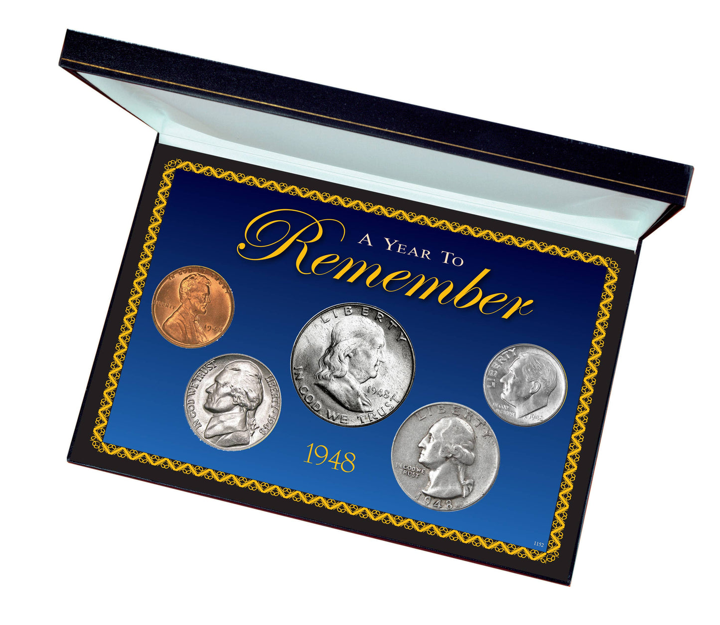 1948 Time Capsule Coin Collection | Half Dollar, Quarter, Dime, Nickel and Penny Set - Titan Treasure Trove