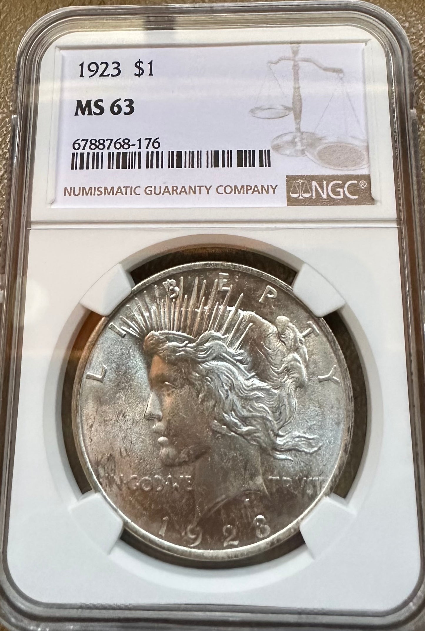 1923 Peace Dollar - NGC MS63 - Titan Treasure Trove