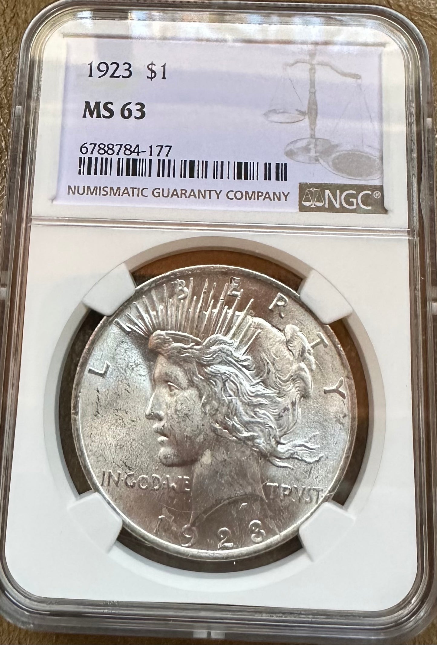 1923 Peace Silver Dollar-NGC MS63 - Titan Treasure Trove