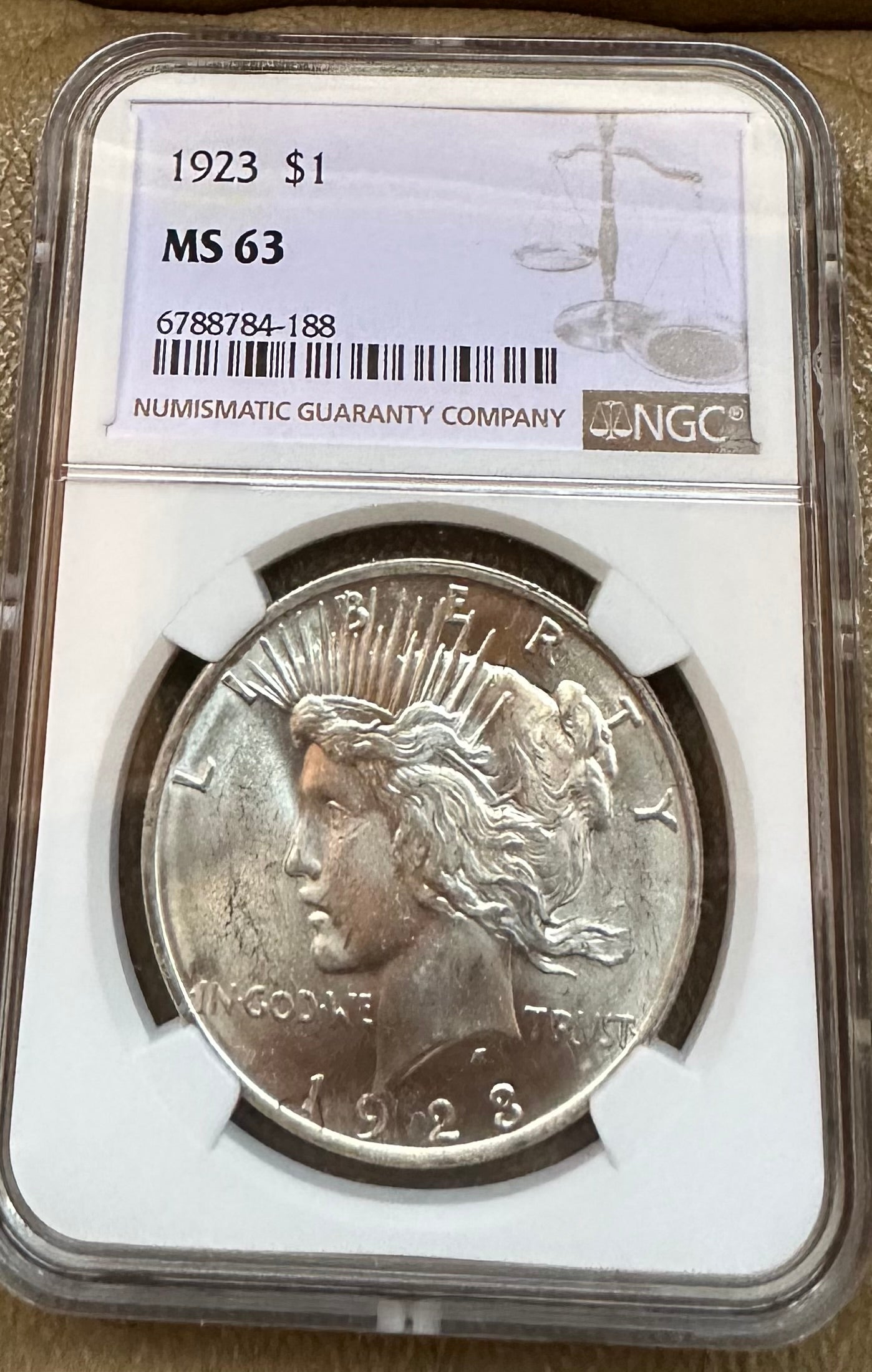 1923 Peace Dollar - NGC MS63 - Titan Treasure Trove