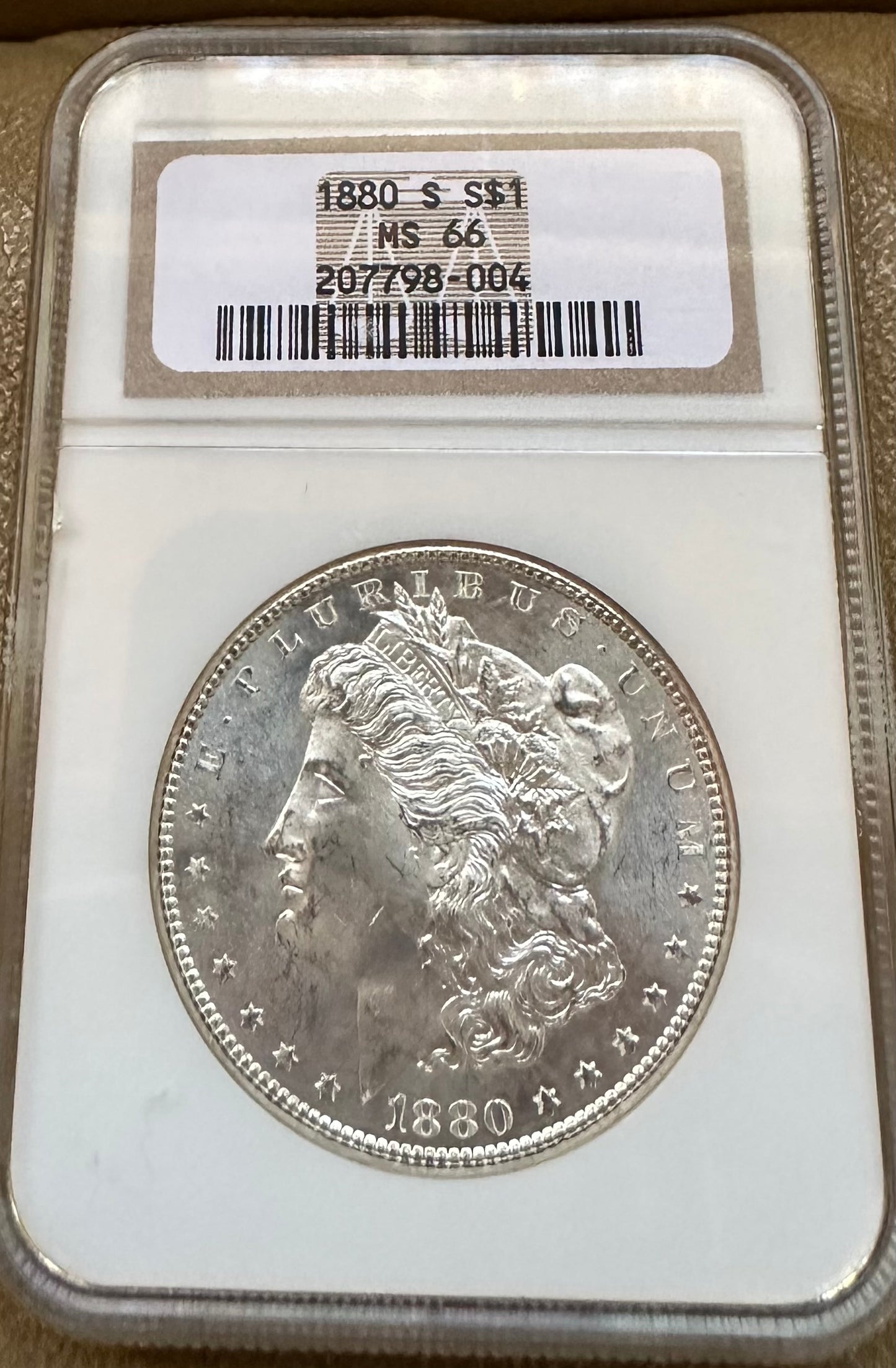 1880-S Morgan Silver Dollar - NGC MS 66 - Titan Treasure Trove