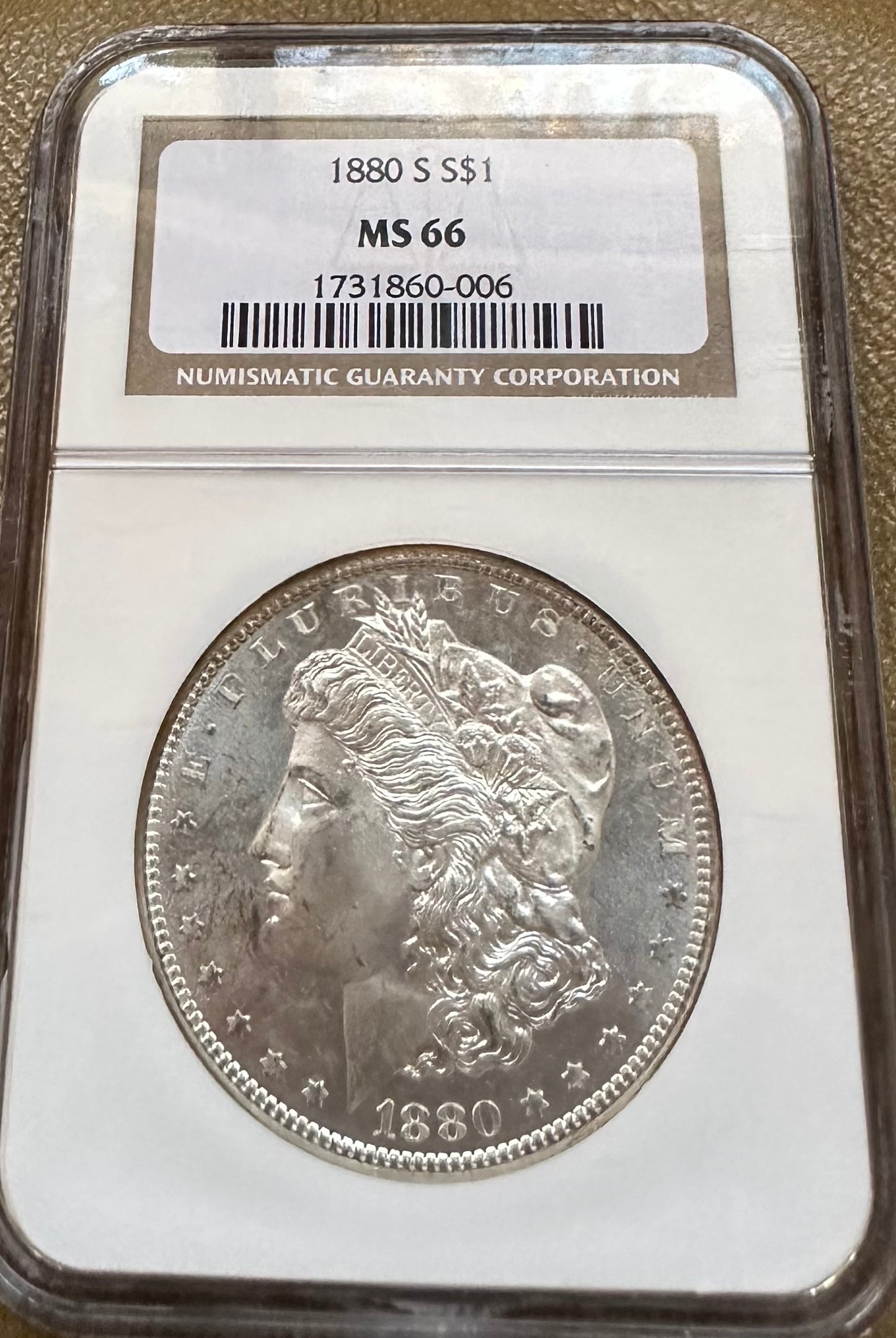 1880-S Morgan Silver Dollar - NGC MS 66 - Titan Treasure Trove
