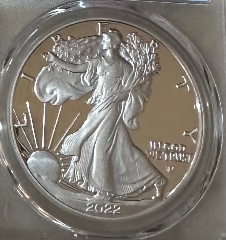 2022-S American Silver Eagle – PCGS PR69 DCAM First Strike | 1 oz .999 Silver Proof | San Francisco Mint