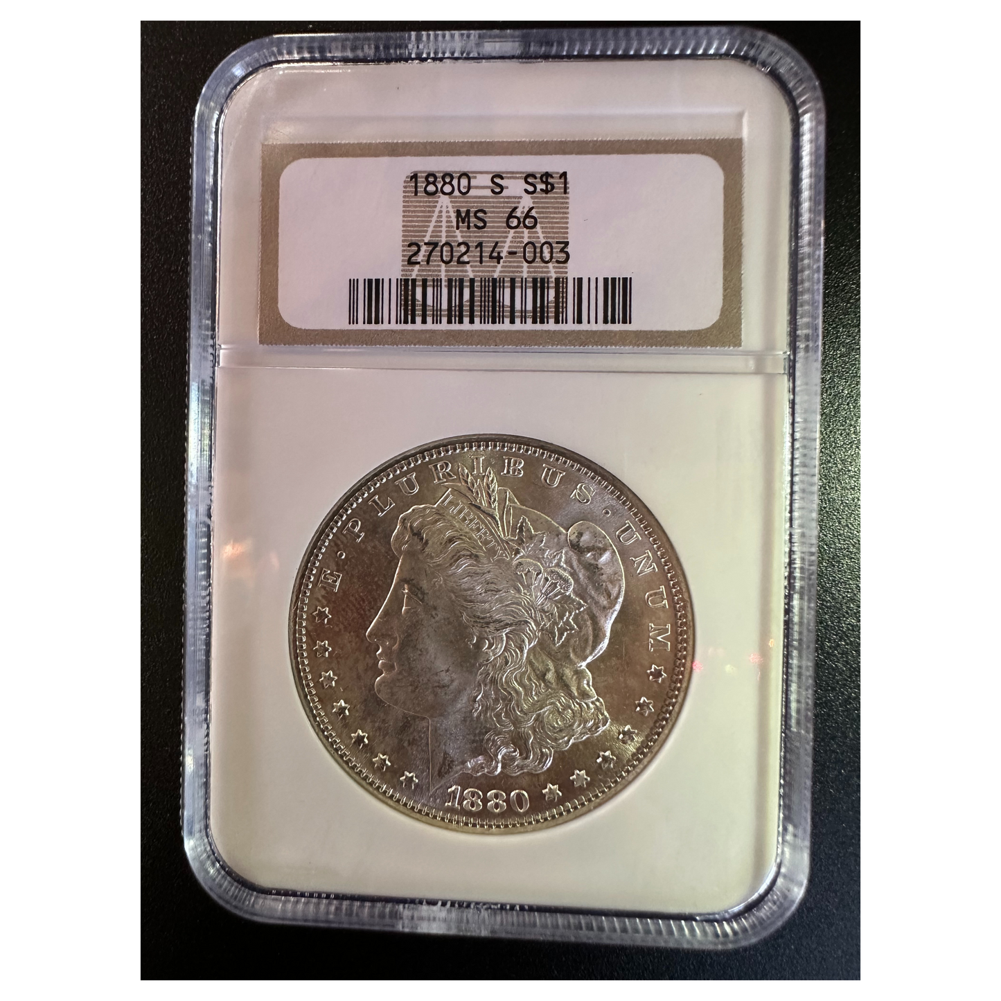 1880-S Morgan Silver Dollar - NGC MS 66