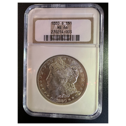 1880-S Morgan Silver Dollar - NGC MS 66