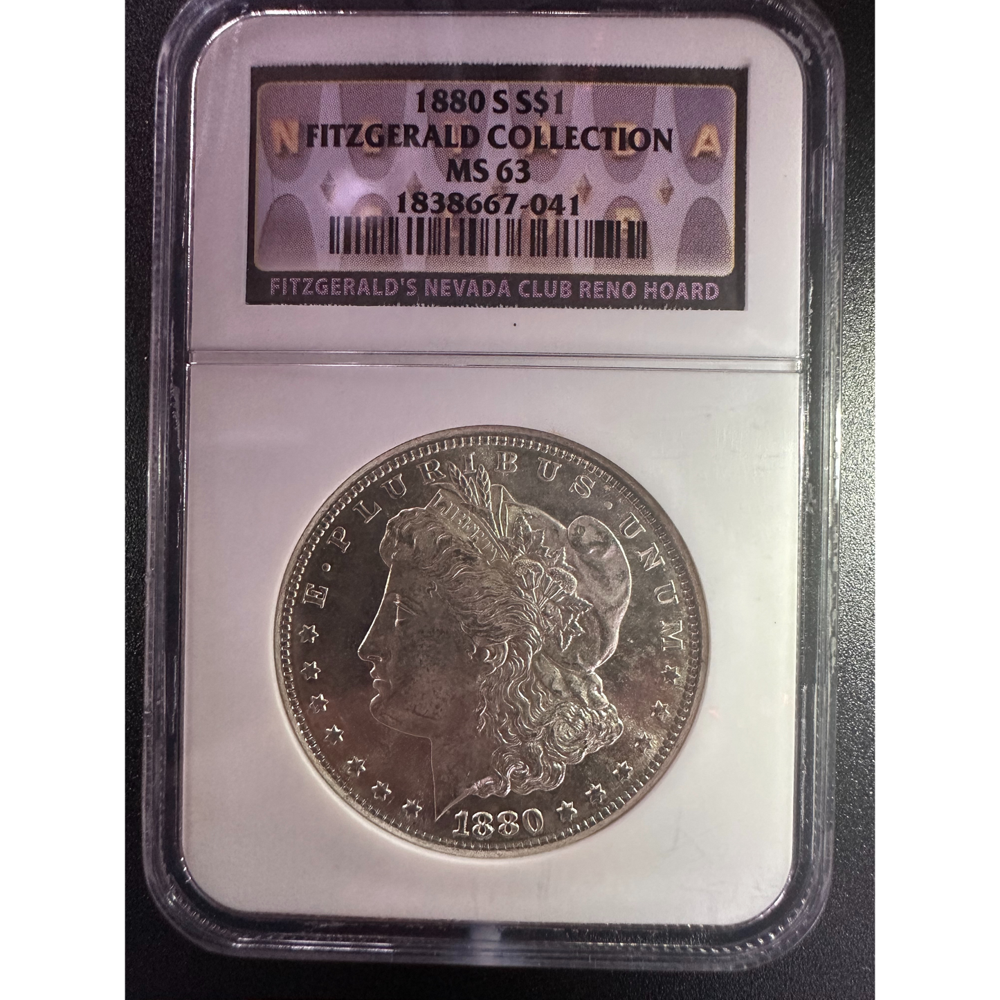 1880-S Morgan Silver Dollar - NGC MS63