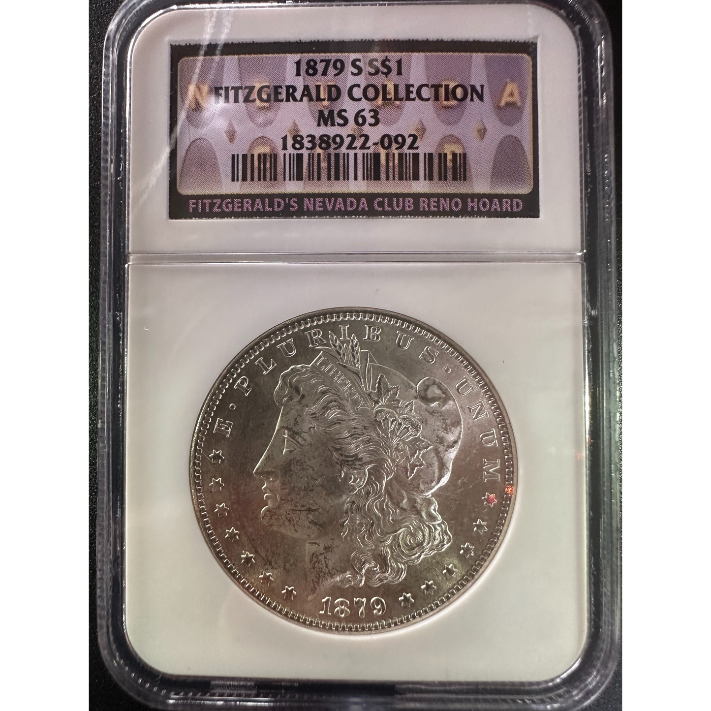 1879-S Morgan Silver Dollar - NGC MS63