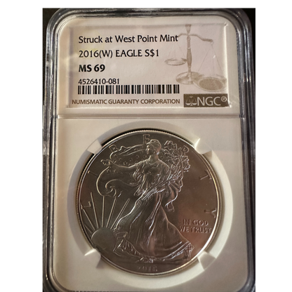 2016 W NGC MS69 Silver Eagle