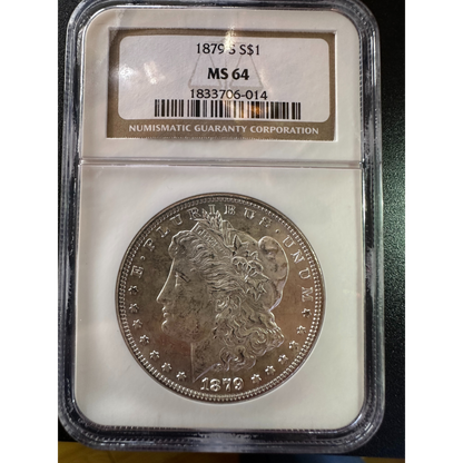 1879-S Morgan Silver Dollar - NGC MS64