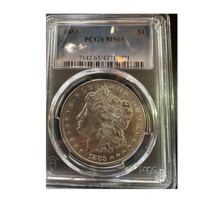 1883-S Morgan Silver Dollar - PCGS MS65