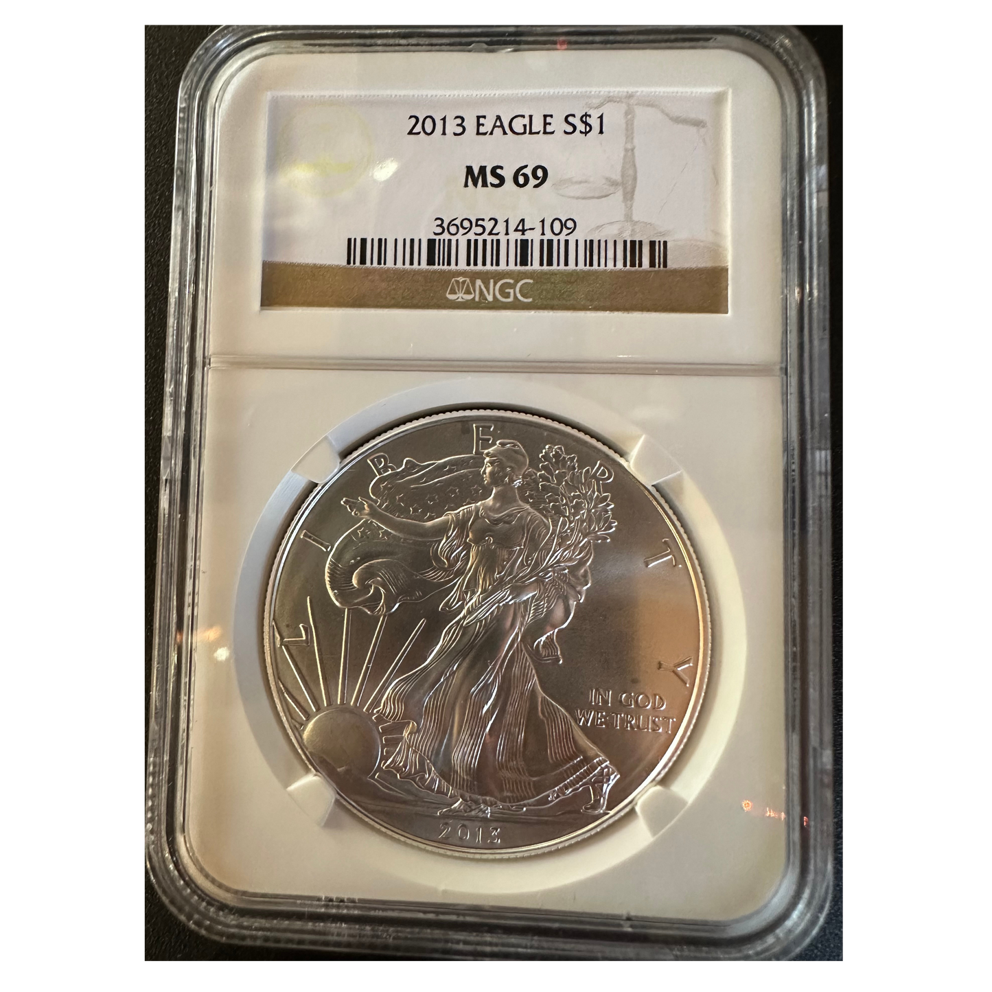 2013-S American Silver Eagle - NGC MS69