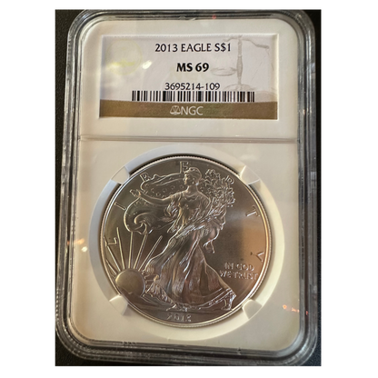 2013-S American Silver Eagle - NGC MS69