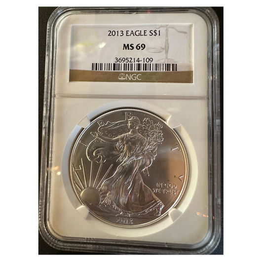 2013-S American Silver Eagle - NGC MS69