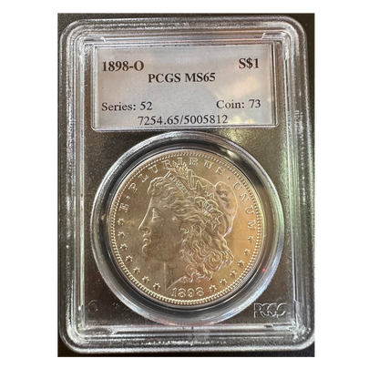 1889-O Morgan Silver Dollar - PCGS MS65