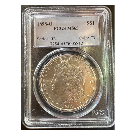 1889-O Morgan Silver Dollar - PCGS MS65