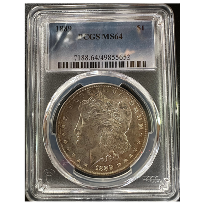 1889 Morgan Silver Dollar - PCGS MS64