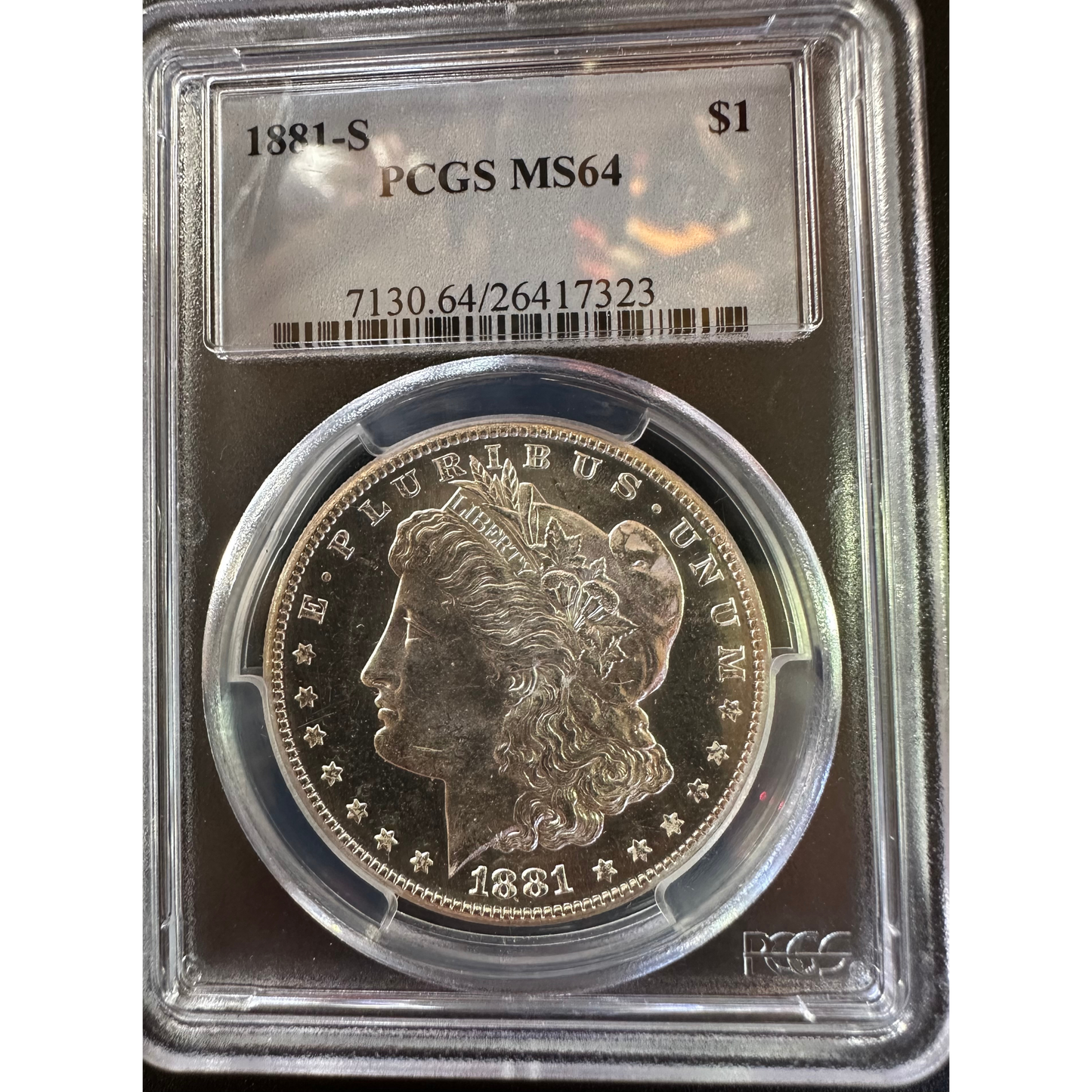 1881-S Morgan Silver Dollar - PCGS MS64