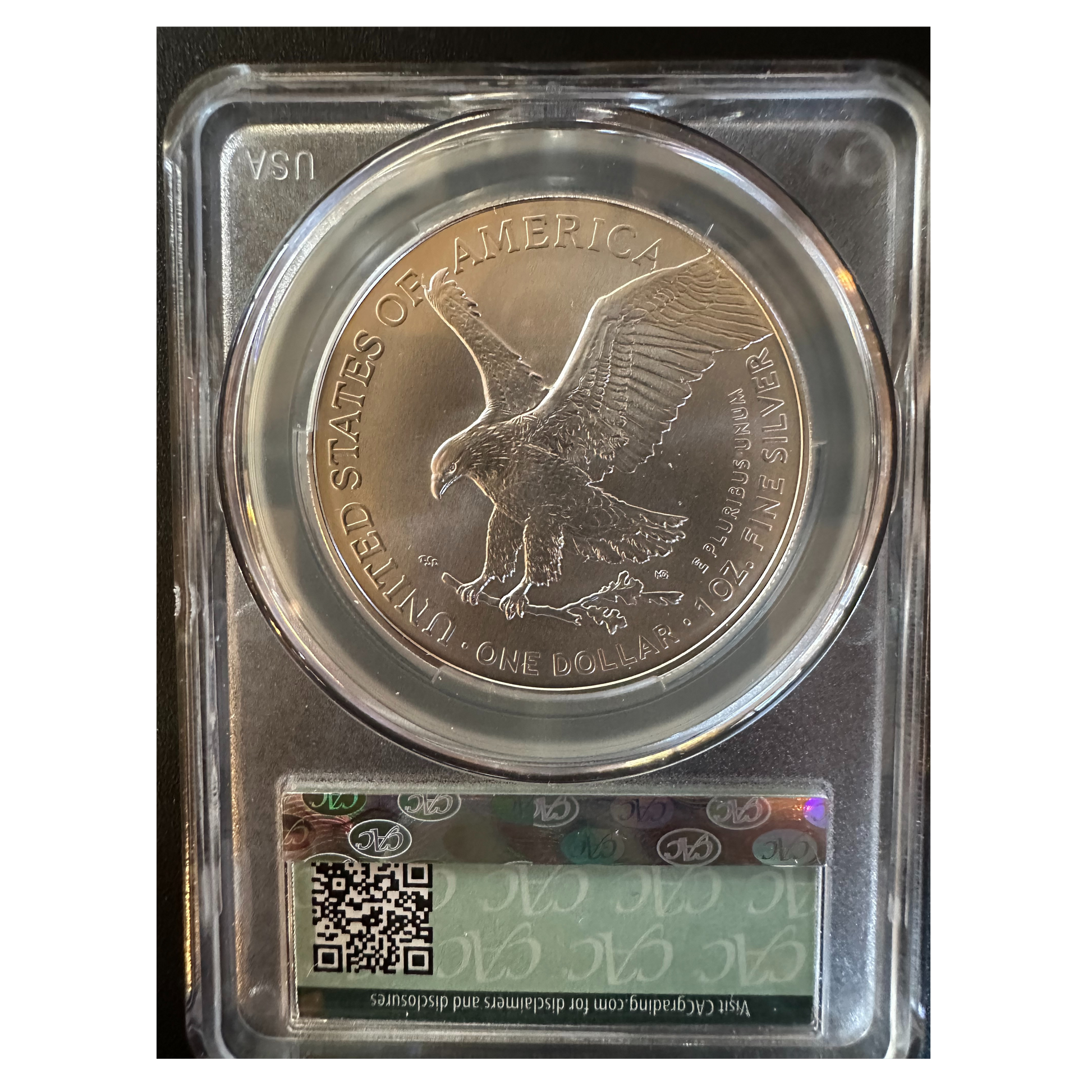 2024 American Silver Eagle - CAC MS70 First Day of Issue - Titan Treasure Trove