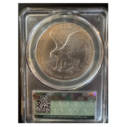 2024 American Silver Eagle - CAC MS70 First Day of Issue - Titan Treasure Trove