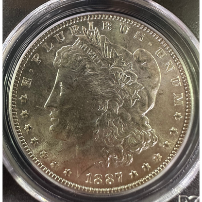 1887 Morgan Silver Dollar - PCGS MS64