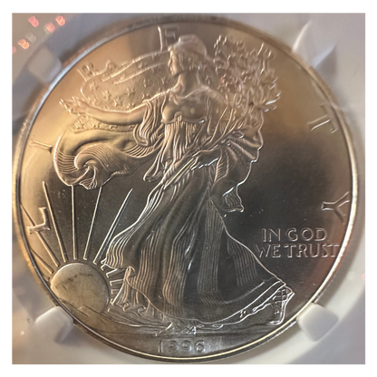 1996 Gem Uncirculated NGC American Silver Eagle