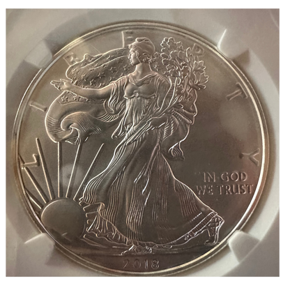 2018-S American Silver Eagle | NGC MS70 New Year’s Edition