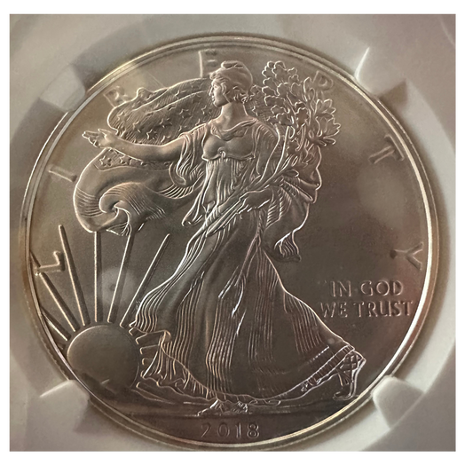 2018-S American Silver Eagle | NGC MS70 New Year’s Edition