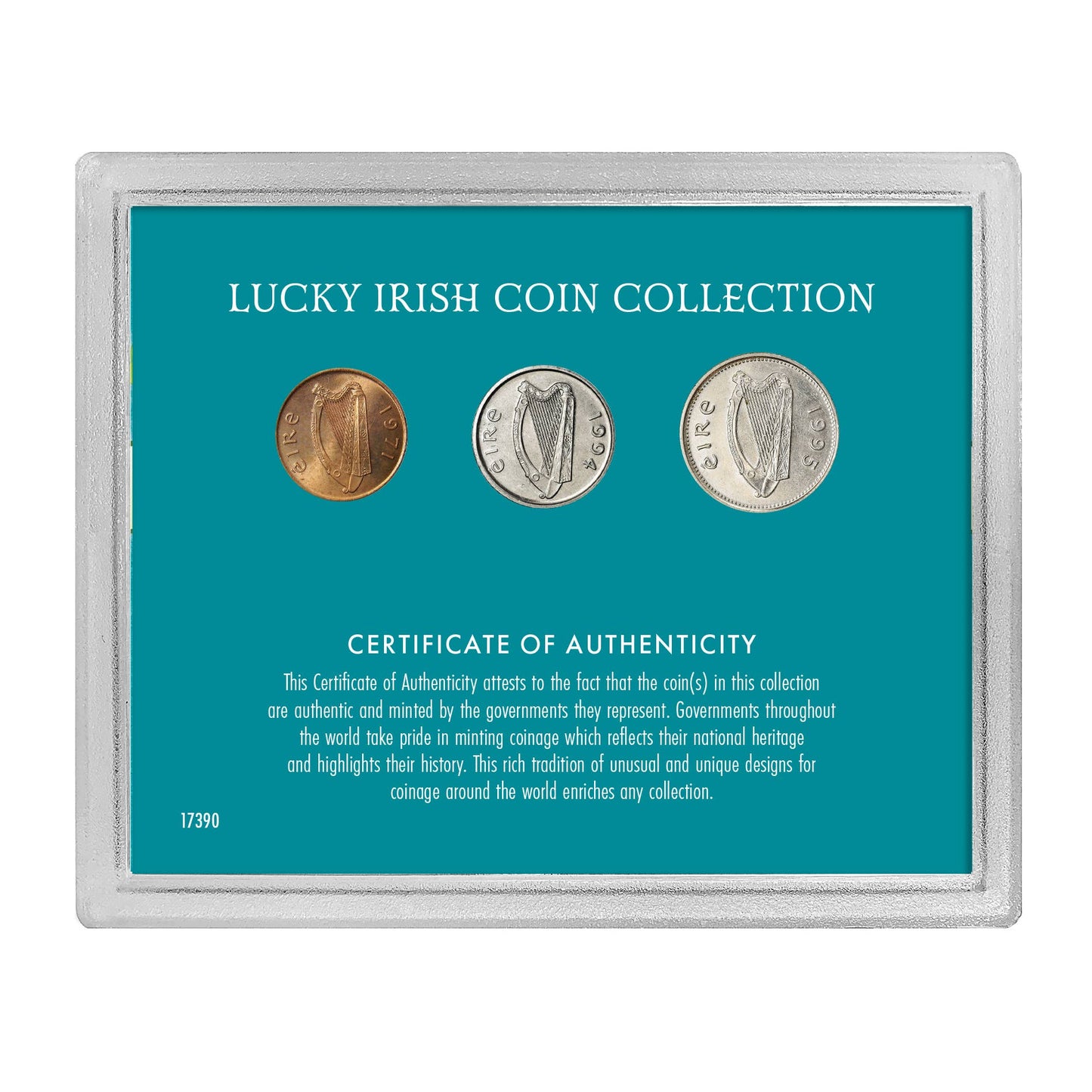 Lucky Irish Coin Set | Genuine Irish Penny, 5 Pence and 10 Pence by Percy Metcalfe - Titan Treasure Trove