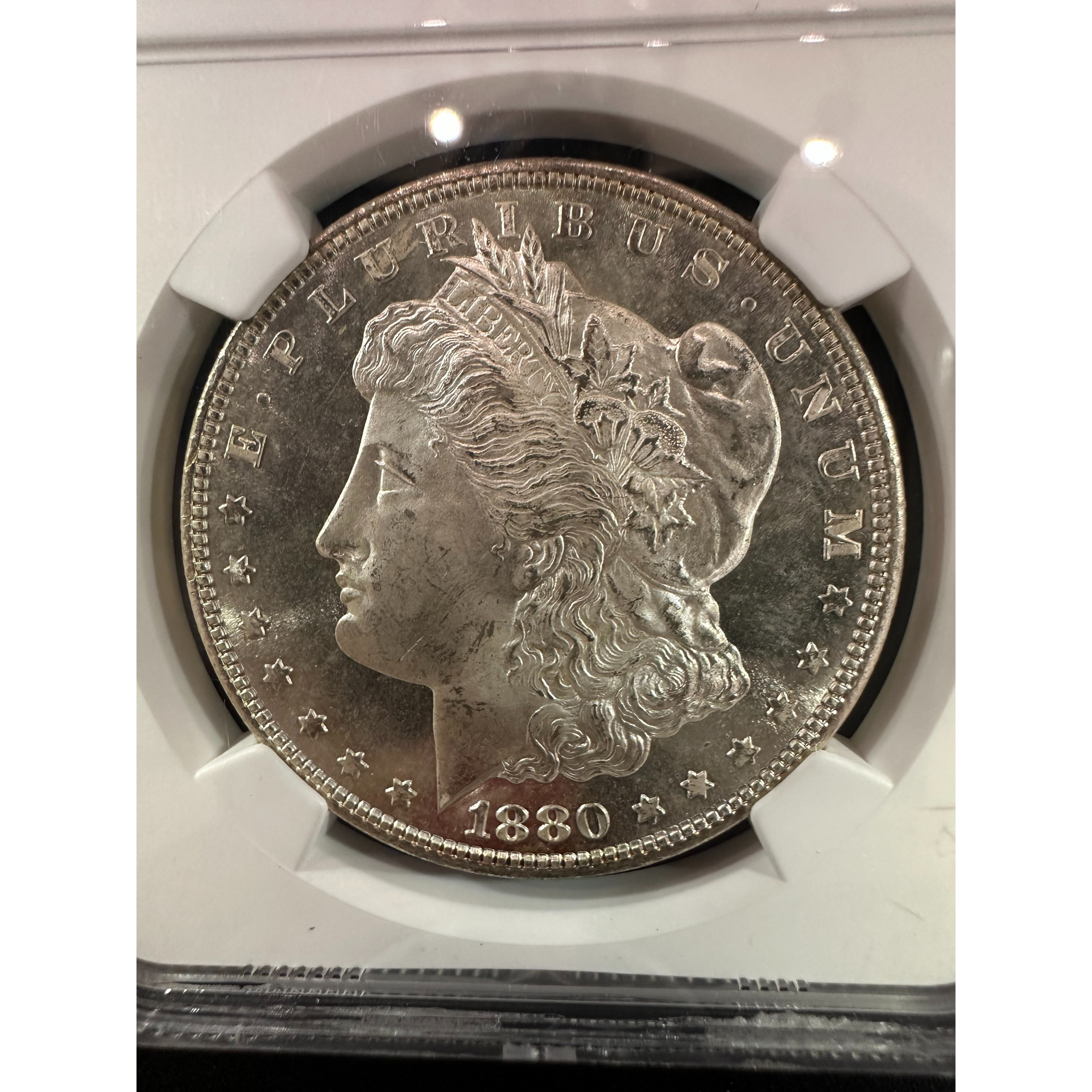 アッシー 1880-S Morgan Silver Dollar - NGC MS 67+ (RARE) – Titan