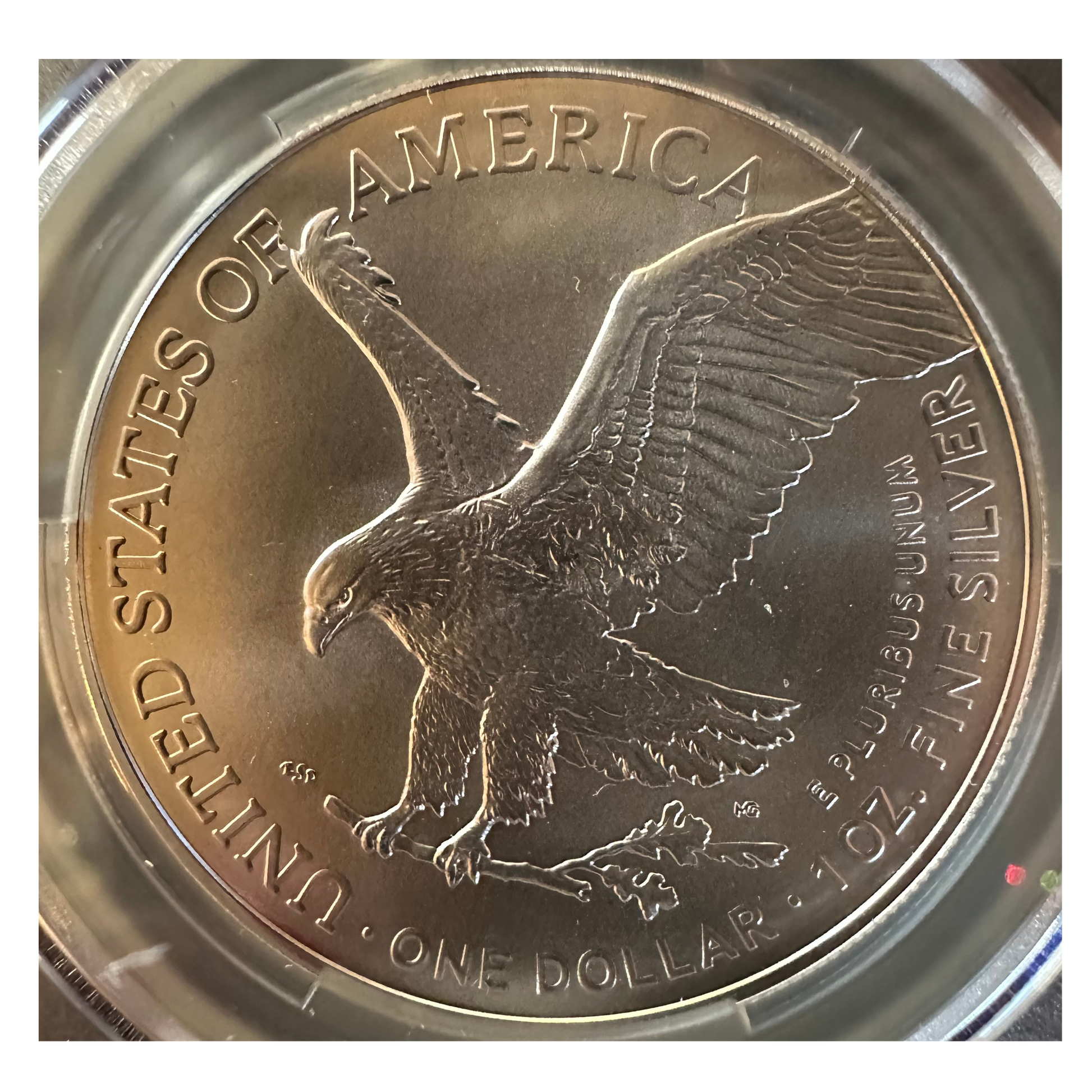 2024 American Silver Eagle - CAC MS70 First Day of Issue - Titan Treasure Trove