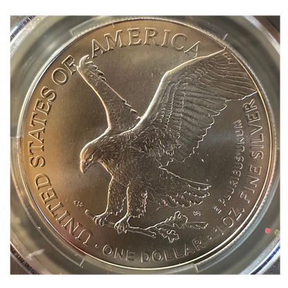 2024 American Silver Eagle - CAC MS70 First Day of Issue - Titan Treasure Trove