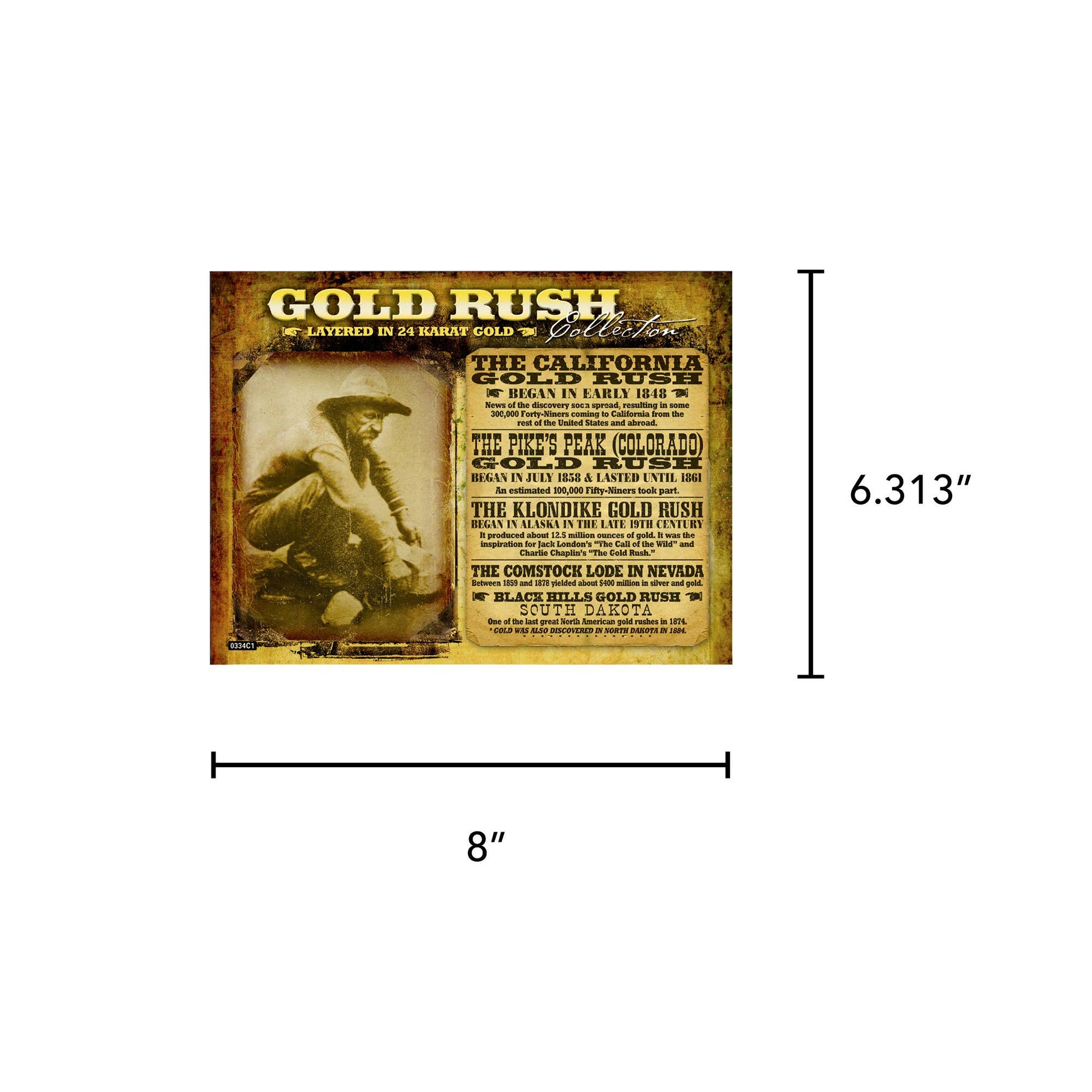 Gold Rush Coin Collection | 24K Gold-Layered State Quarters Tribute to America's Wild West - Titan Treasure Trove