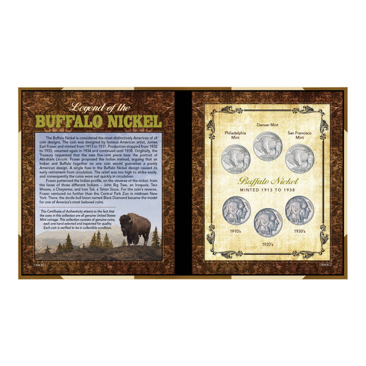 US Mint Legend of the Buffalo Nickel Collection #2 | Iconic American Coinage by James Earl Fraser - Titan Treasure Trove