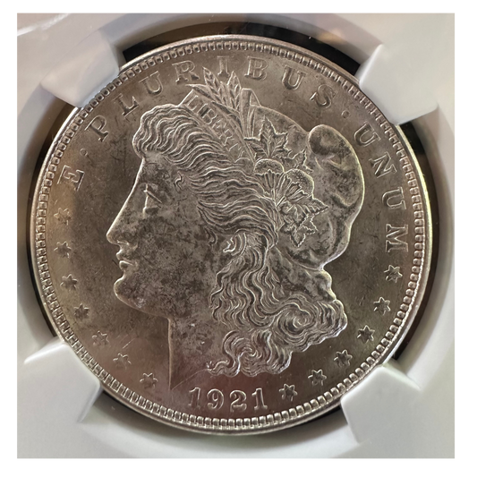 1921-D Morgan Silver Dollar - NGC MS63