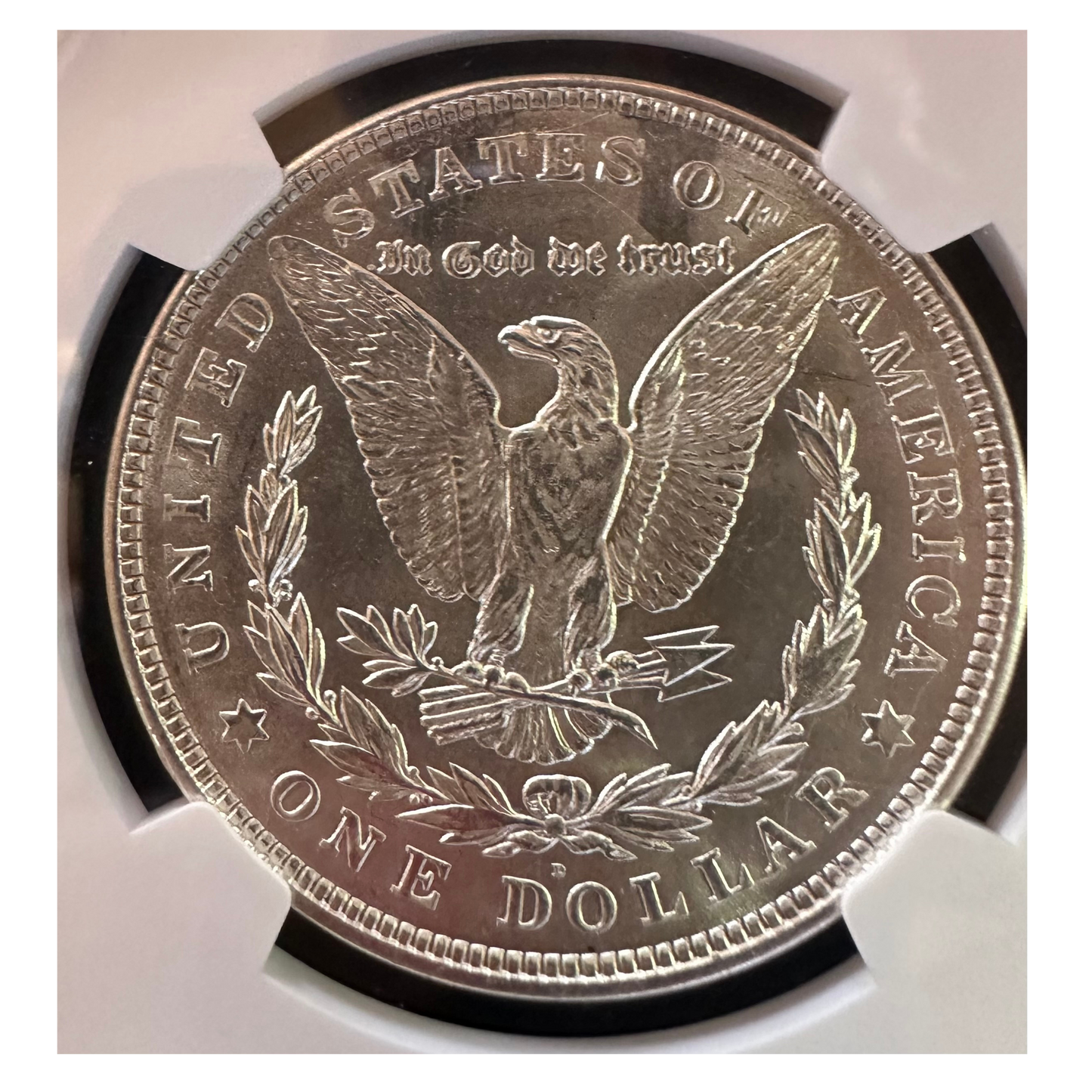 1921-D Morgan Silver Dollar - NGC MS63