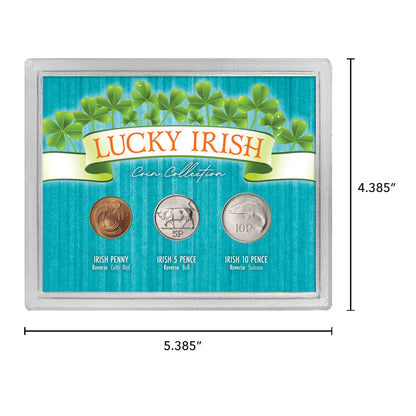 Lucky Irish Coin Set | Genuine Irish Penny, 5 Pence and 10 Pence by Percy Metcalfe - Titan Treasure Trove