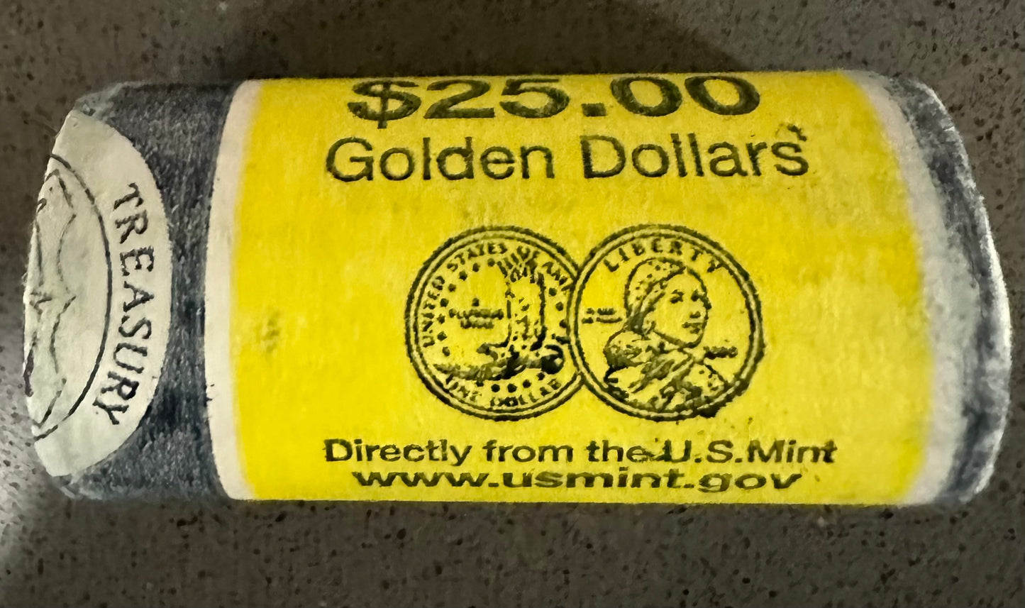 2000-D Sacagawea Dollar Roll (25 Coins) | Uncirculated Mint Condition