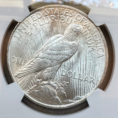 1923 Peace Dollar - NGC MS63