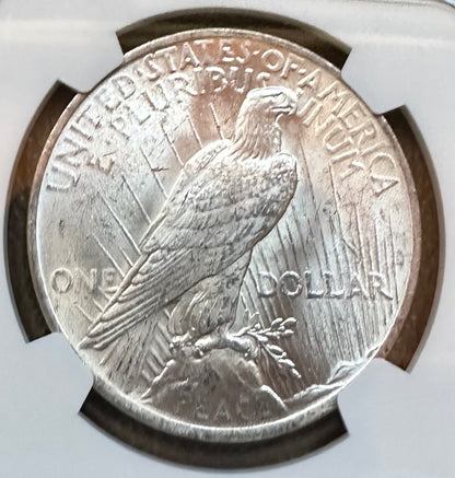 1923 Peace Silver Dollar-NGC MS63