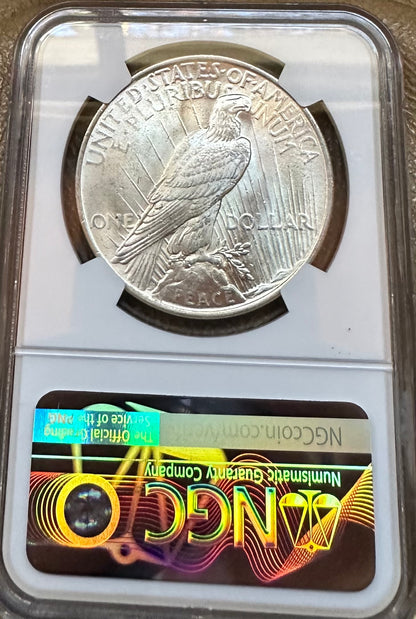 1923 Peace Dollar - NGC MS63