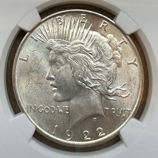 1922 Peace Silver Dollar - NGC MS63