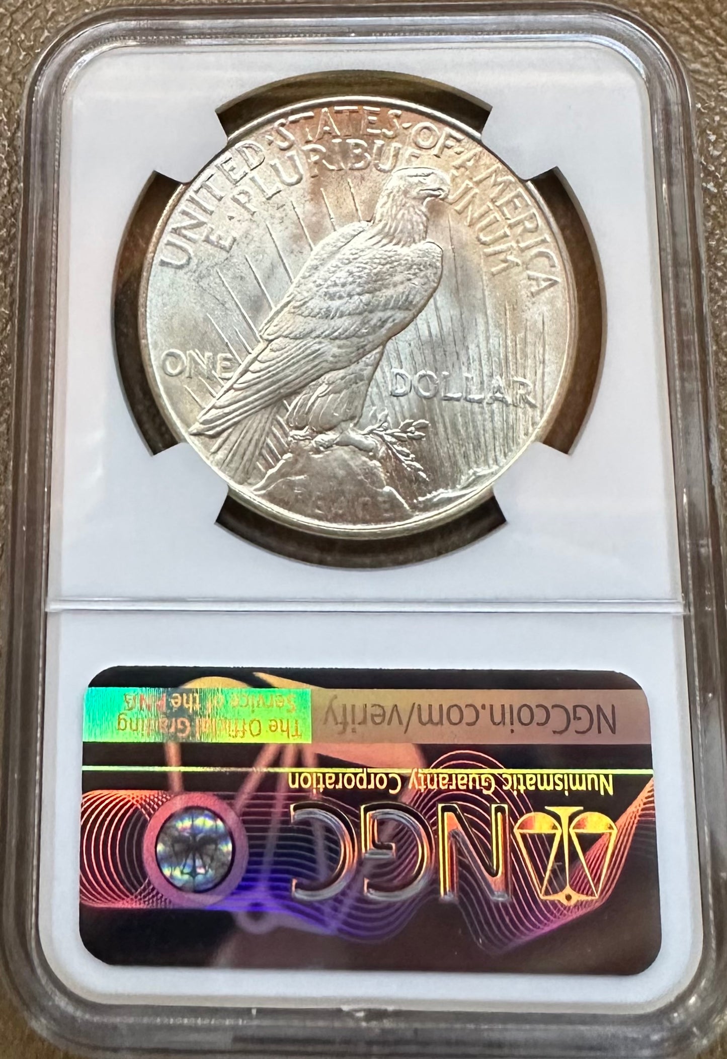 1922 Peace Silver Dollar - NGC MS63