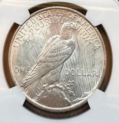 1922 Peace Silver Dollar - NGC MS63