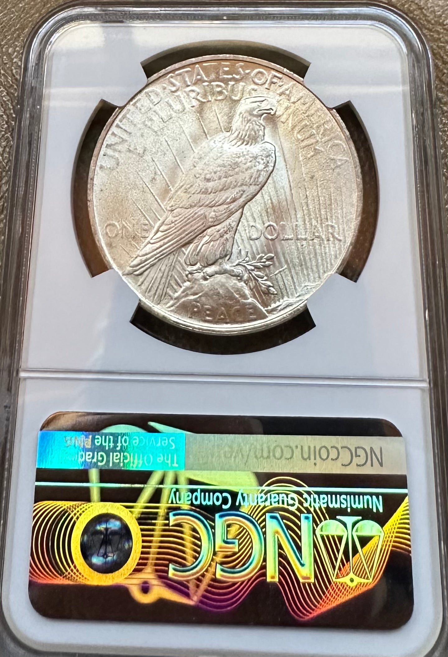 1922 Peace Silver Dollar - NGC MS63