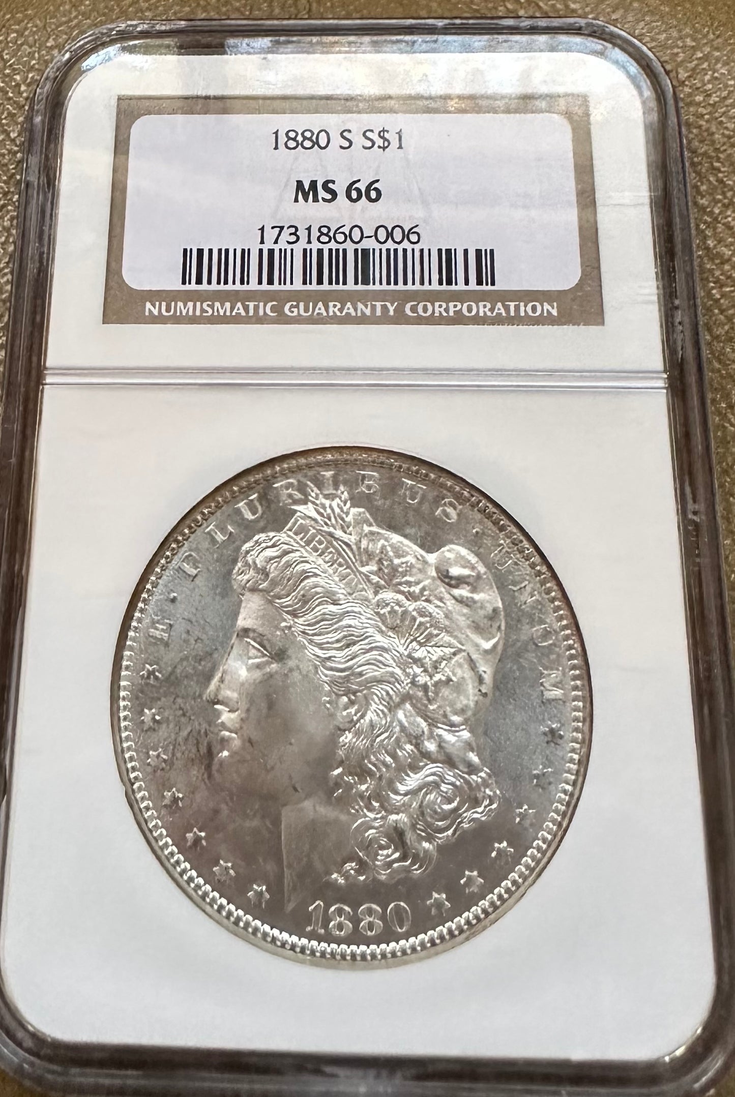 1880-S Morgan Silver Dollar - NGC MS 66