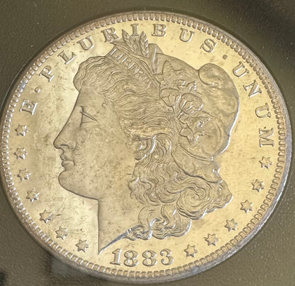 1883-CC Morgan Silver Dollar – NGC MS64 GSA | A Prized Piece of Old West History