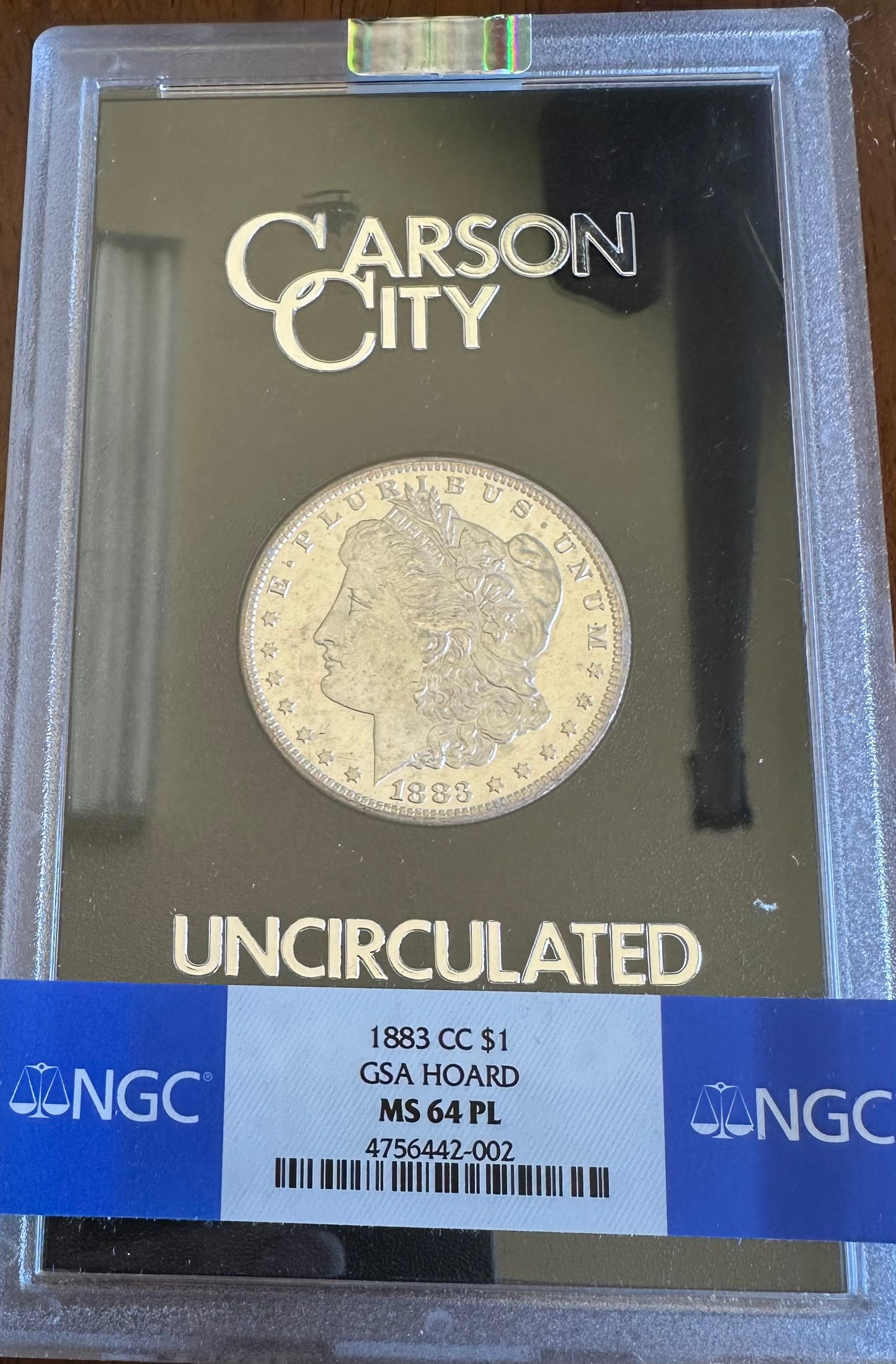 1883-CC Morgan Silver Dollar – NGC MS64 GSA | A Prized Piece of Old West History