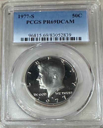 1977-S Kennedy Half Dollar – PCGS PR69 DCAM | Clad Proof | San Francisco Mint